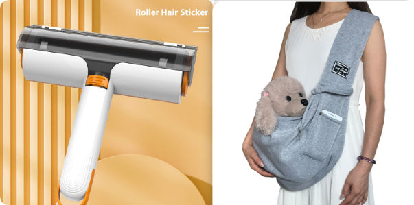 Multifunctional Pet Supplies: Washable 2-in-1 Hair Removal Roller Brush for Fur