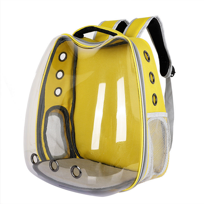 Clear View Transparent Cat Bag | Portable Outgoing Travel Carrier
