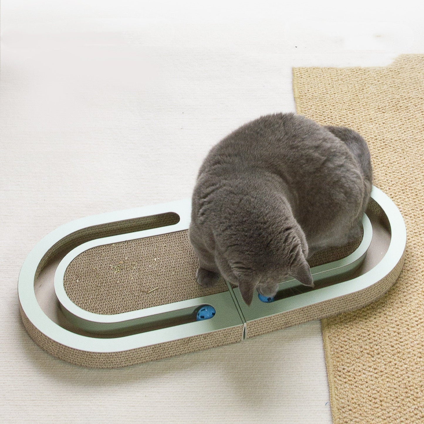 Durable Corrugated Folding Cat Scratcher | Pet Supplies Interactive Ball Toy