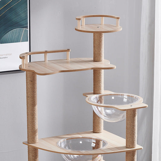 Multi-Functional Cat Tree | Climbing Frame, Scratch Post, & Cozy Cat Nest