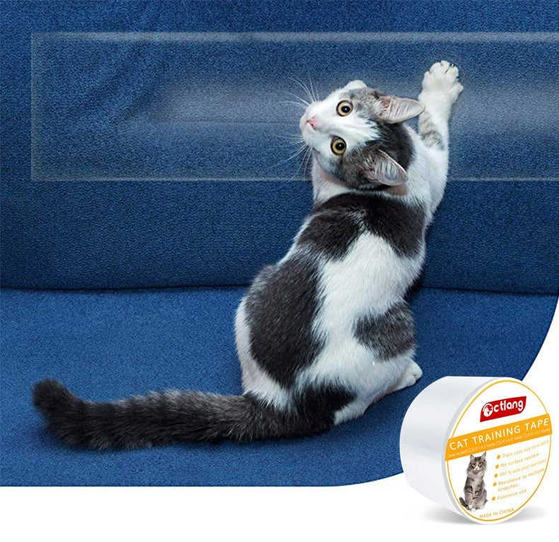 Pet Cat Anti-Scratch Protective Furnishings Tape | Clear Sofa Guard Stickers