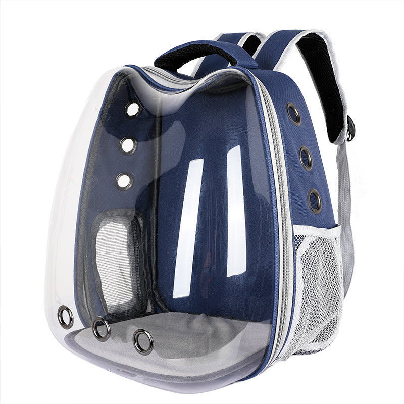 Clear View Transparent Cat Bag | Portable Outgoing Travel Carrier