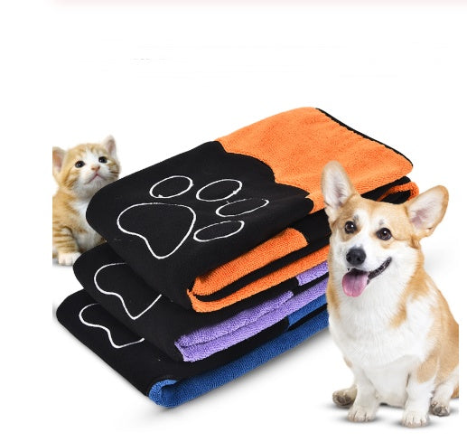 Super Absorbent Pet Bath Towel | Quick-Drying Microfiber for Dogs & Cats