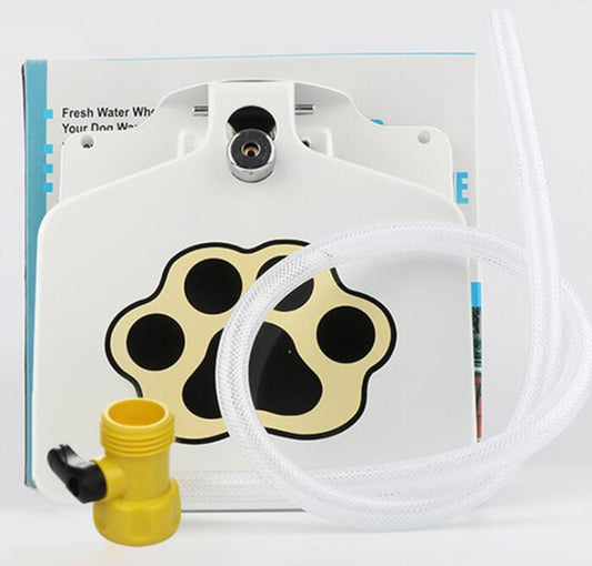 Fresh Water Outdoor Dog Fountain | Easy-to-Use Step Pedal Pet Waterer