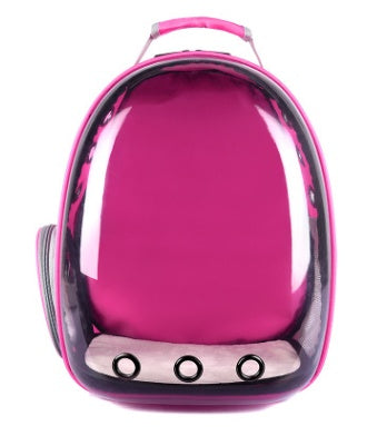 Breathable Bubble Pet Carrier Handbag | Portable Puppy & Rabbit Rucksack with Wide View