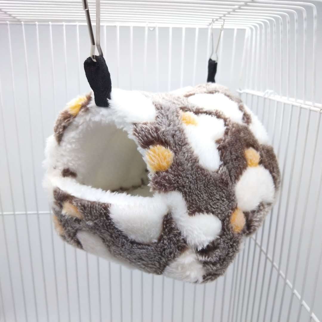 Soft Fluffy Cotton Hamster House | Warm Pet Cage Nest for Small Animals