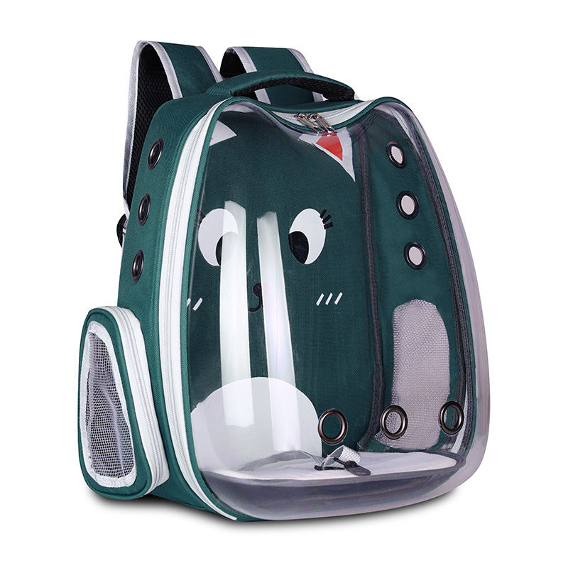Breathable Space Pet Backpack | Portable Shoulder Bag for Cats & Dogs