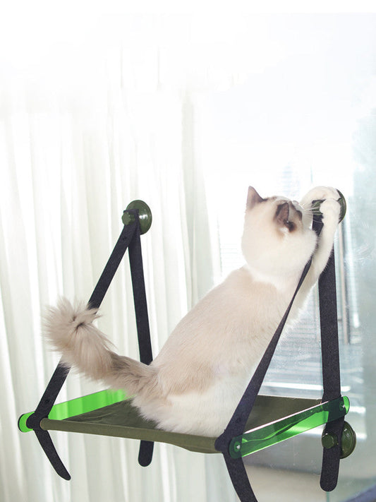 Durable Cat Hanging Litter Hammock | Suction Cup Window Sill Pet Bed Swing