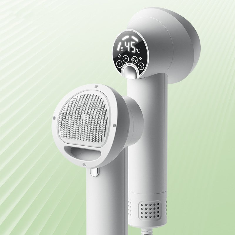 Smart Pet Hair Dryer & Comb | Silent, No-Harm Grooming Blower for Dogs & Cats