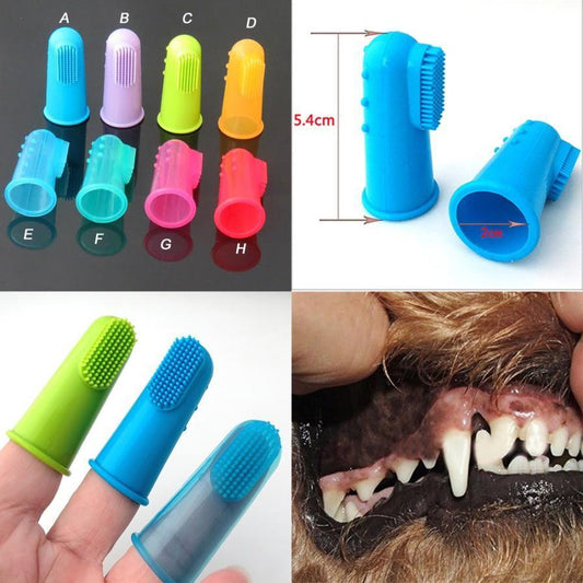 Gentle Pet Oral Care: Super Soft Finger Toothbrush for Dogs and Cats