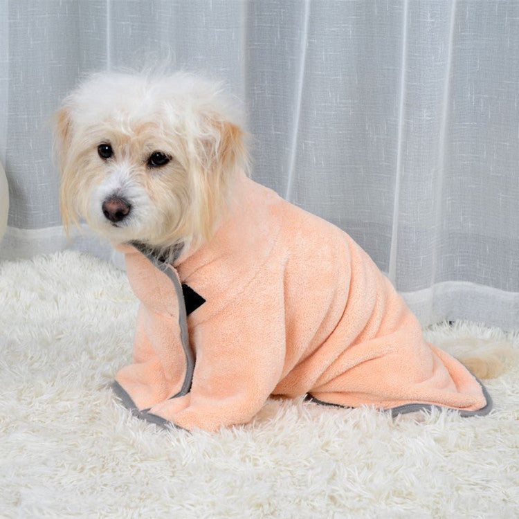 Microfiber Pet Absorbent Towel | Quick-Dry Dog Bathrobe for Dogs & Cats