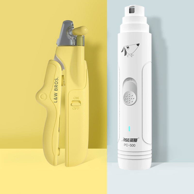 Professional Pet Nail Clippers with LED Light | Safety Trimmer Tool for Dogs & Cats