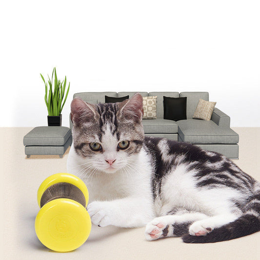 Magic Organ Corrugated Paper Cat Scratcher Wheel | Powder Included Claw Toy