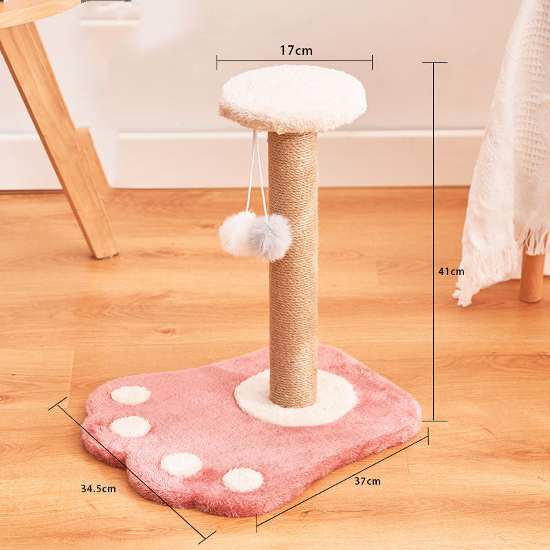Durable Vertical Sisal Scratcher | Non-Shedding Anti-Scratch Post
