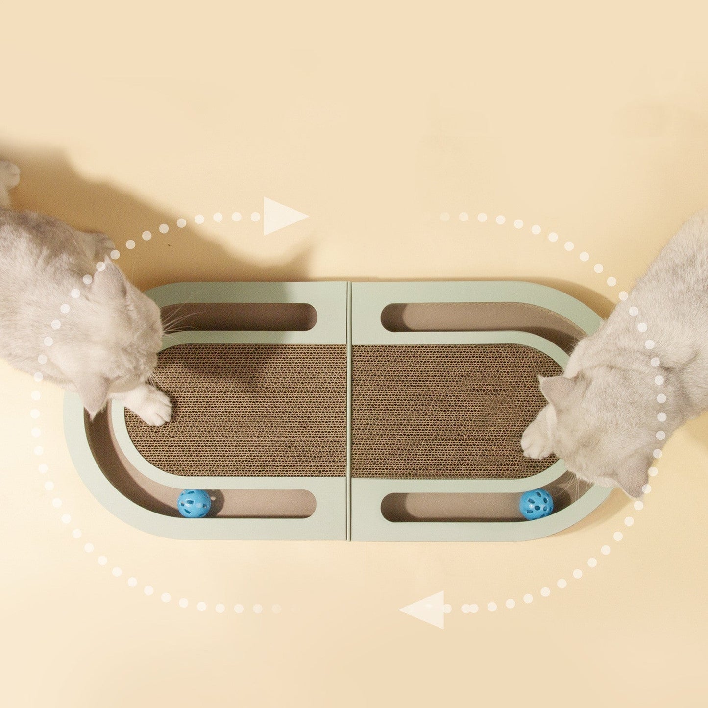 Durable Corrugated Folding Cat Scratcher | Pet Supplies Interactive Ball Toy